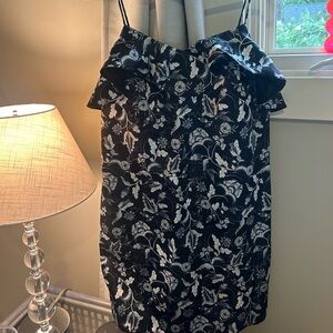 AMUR Michelle Black Floral Dress